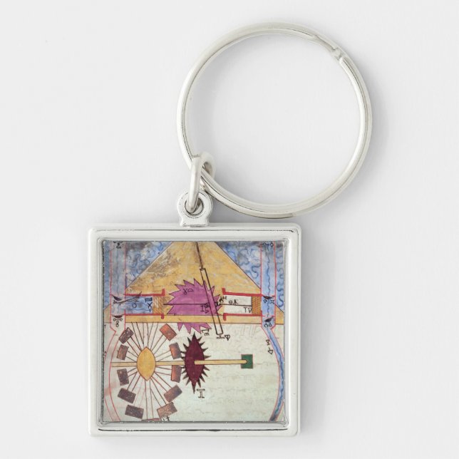 Water Pump, from 'Book of Knowledge of Ingenious Key Ring (Front)