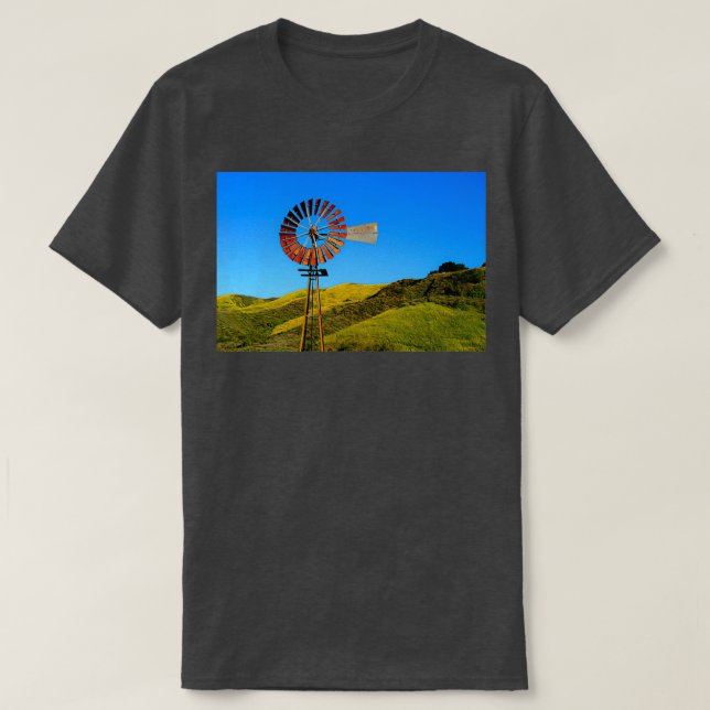 Water Pumping Windmill T-Shirt (Design Front)