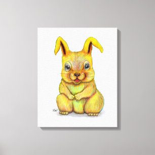 Water Rabbit Canvas Print