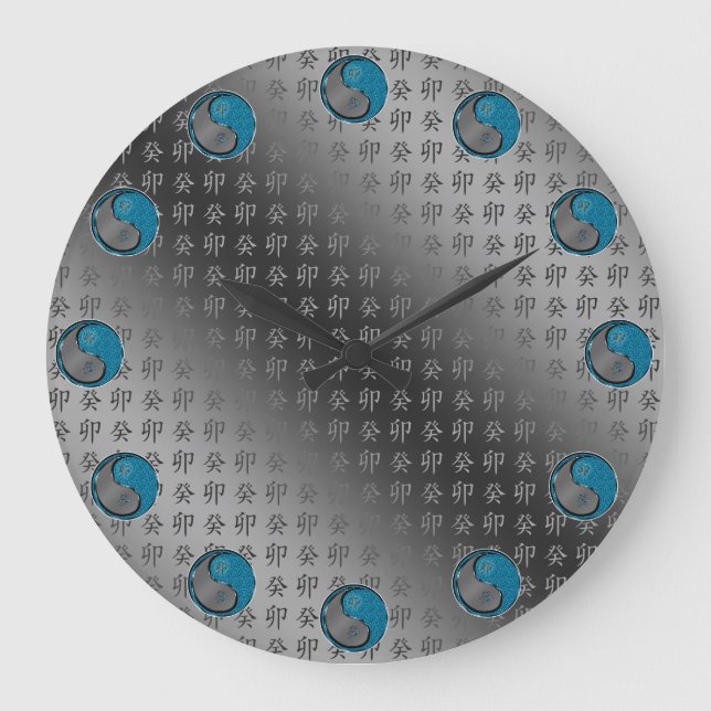 Water Rabbit Large Clock (Front)