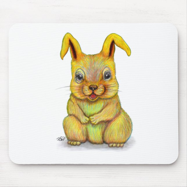 Water Rabbit Mouse Mat (Front)
