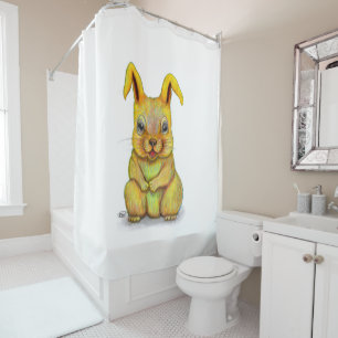 Water Rabbit Shower Curtain