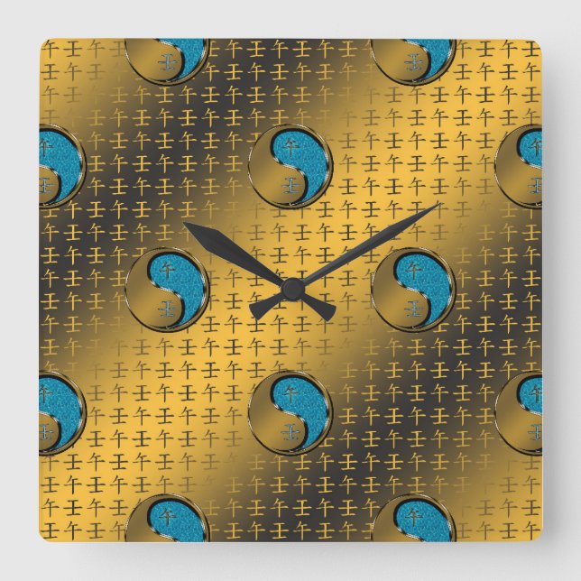 Water Rat Square Wall Clock (Front)
