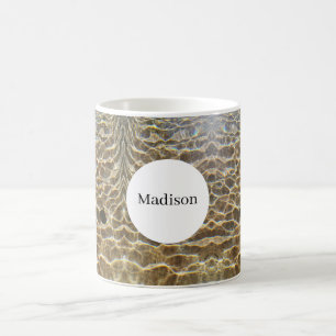 water reflection monogram mug