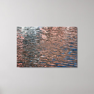 Water Reflections Abstract Color Poster Canvas Print