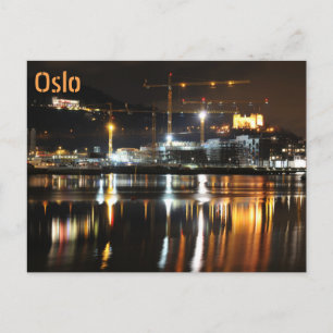 Water reflections in Oslo, Norway Postcard