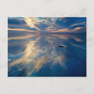 Water reflections postcard