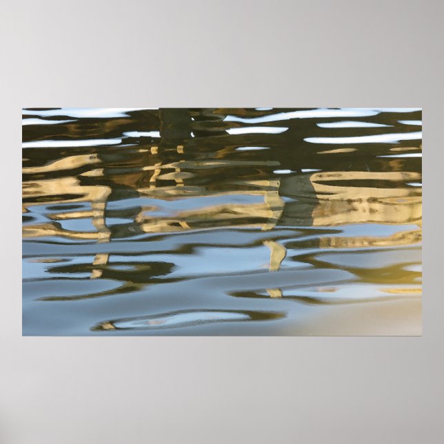 Water ripple abstract poster (Front)
