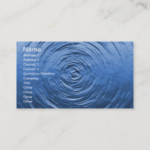 Water Ripple Blue Business Card