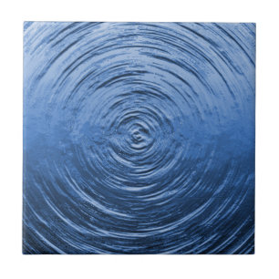Water Ripple Blue Tile