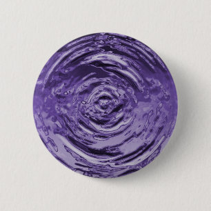Water Ripple Purple 6 Cm Round Badge