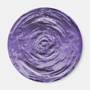 Water Ripple Purple Magnet