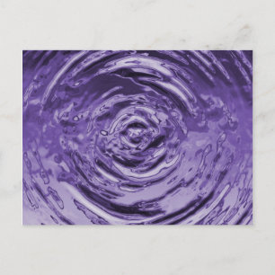 Water Ripple Purple Postcard