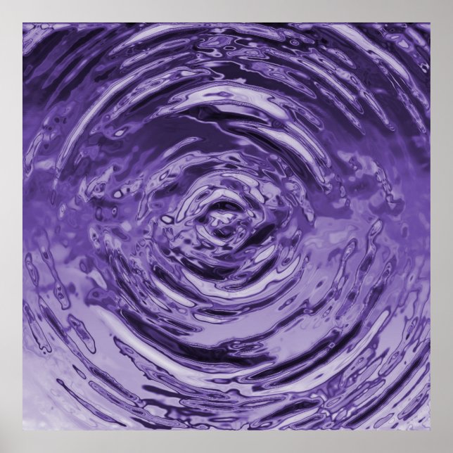 Water Ripple Purple Poster (Front)