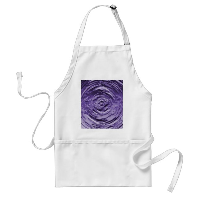 Water Ripple Purple Standard Apron (Front)