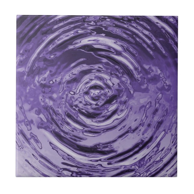 Water Ripple Purple Tile (Front)
