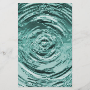 Water Ripple Teal Craft Paper