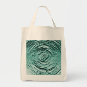 Water Ripple Teal Tote Bag