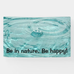 Water ripples Be in nature Banner