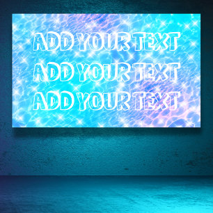 Water ripples pool party beach party modern chic banner