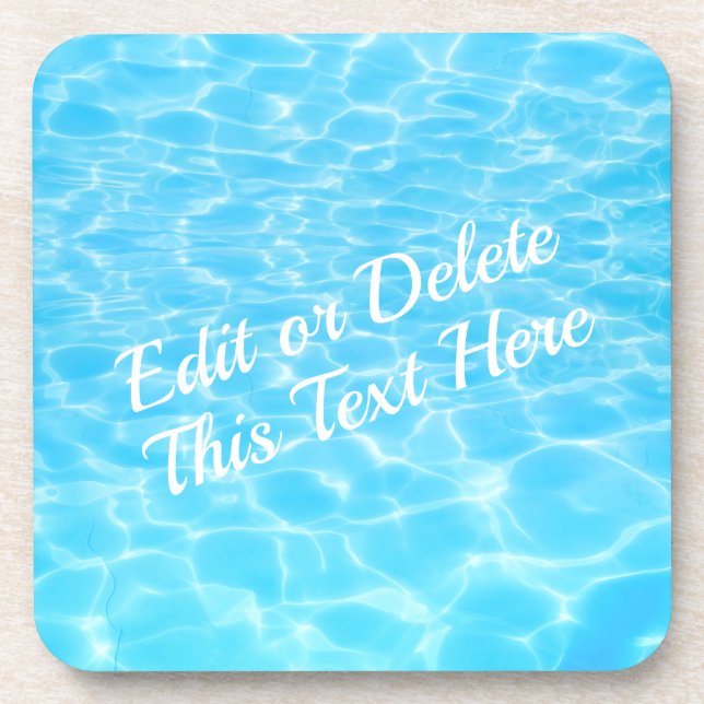 Water ripples Pool party Beach party Summer party Coaster (Front)