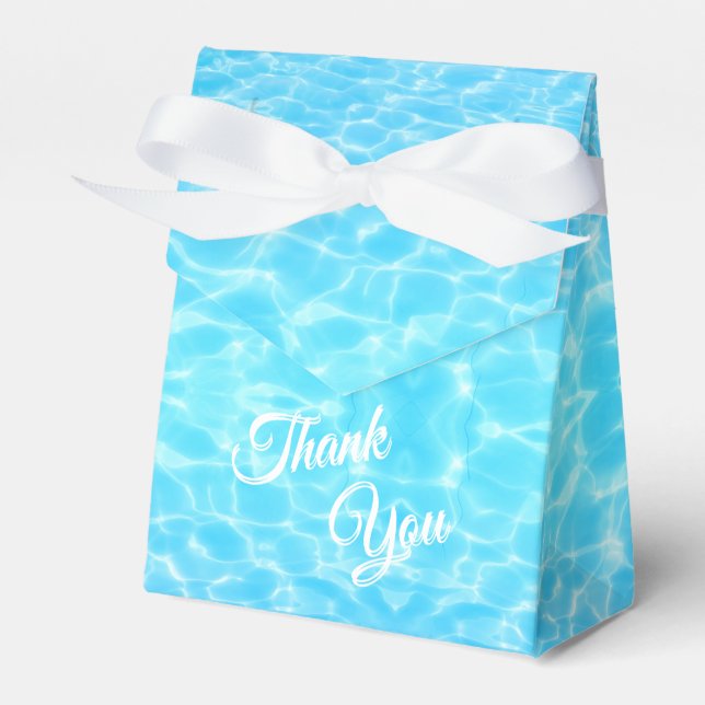Water ripples Pool party Beach party Summer party  Favour Box (Front Side)