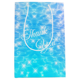 Water ripples Pool party Beach party Summer party Medium Gift Bag