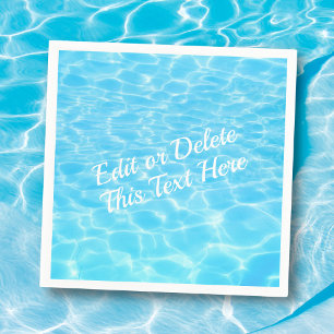 Water ripples Pool party Beach party Summer party  Napkin