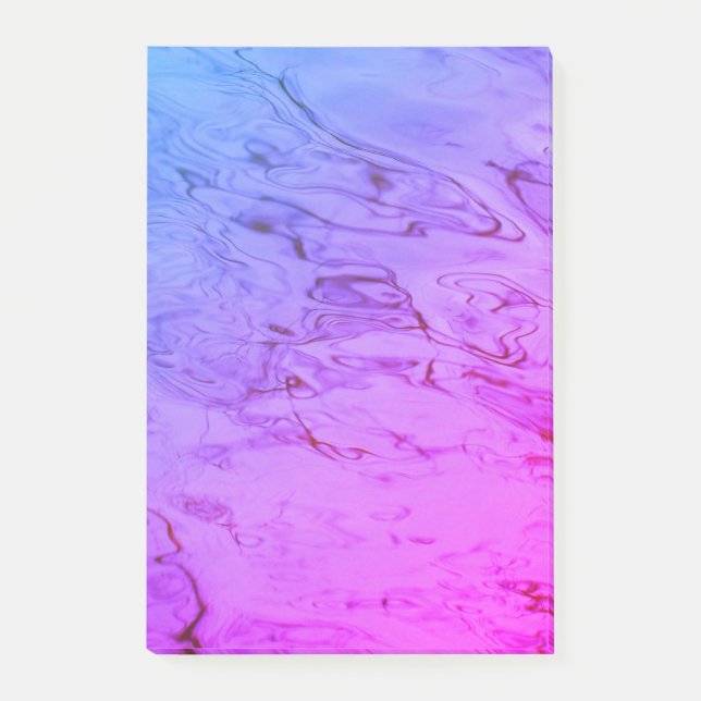 Water Ripples Soft Pink Aqua Lovely Abstract  Post-it Notes (Front)