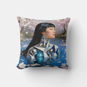 "Water’s Digital Dream" – A Digital Portrait Cushion