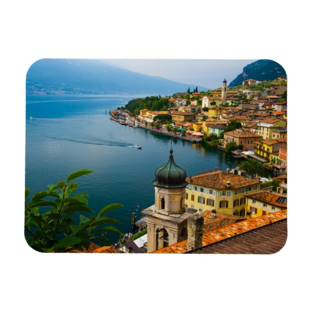 Water | San Benedetto Church Lake Garda, Italy Magnet (Horizontal)
