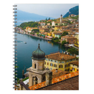 Water   San Benedetto Church Lake Garda, Italy Notebook