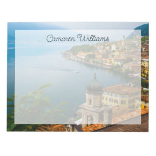 Water   San Benedetto Church Lake Garda, Italy Notepad