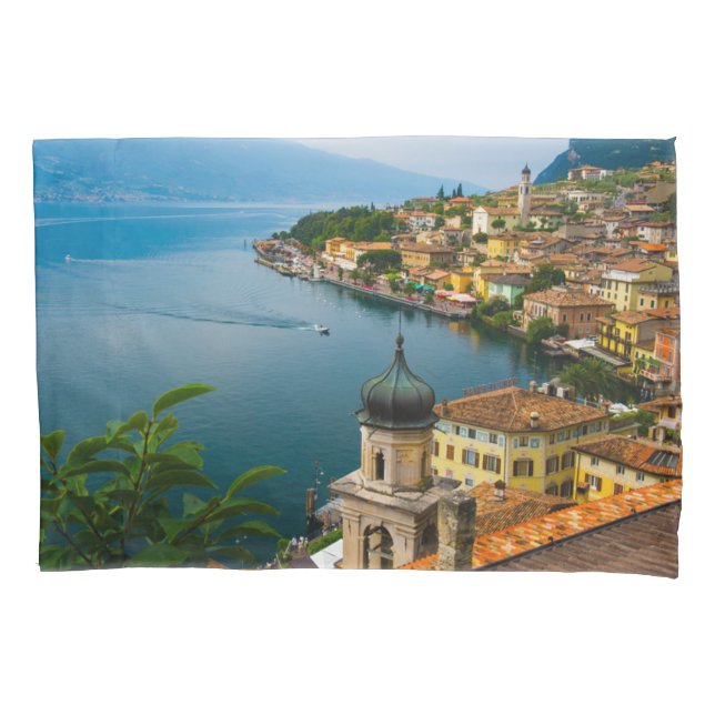 Water | San Benedetto Church Lake Garda, Italy Pillowcase (Front)