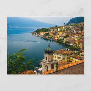 Water San Benedetto Church Lake Garda, Italy Postcard