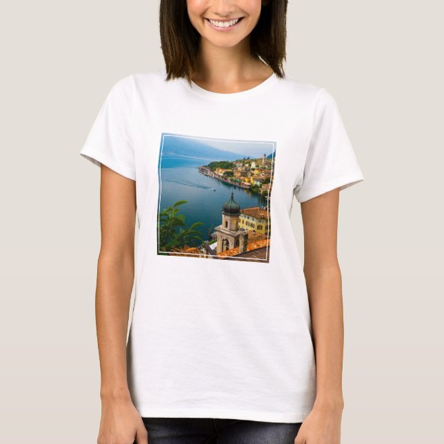 Water | San Benedetto Church Lake Garda, Italy T-Shirt (Front)