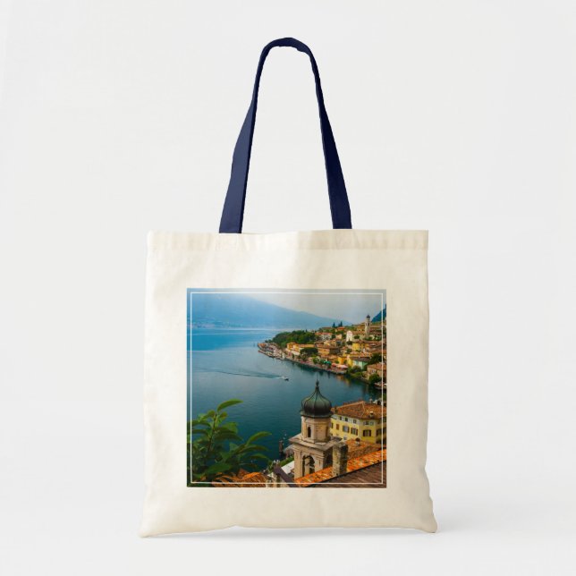 Water | San Benedetto Church Lake Garda, Italy Tote Bag (Front)