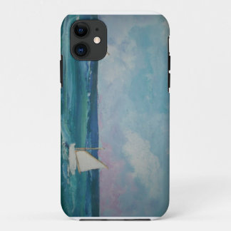 Water Scene with Boats iPhone 11 Case