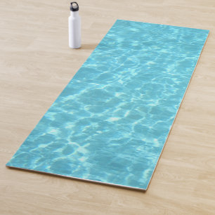 Water Sea Aqua Swimming Pool Template Blue Green Yoga Mat