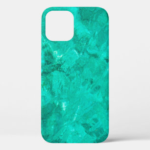 Water sea blue wave turquoise liquid background iPhone 12 case