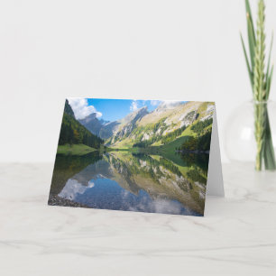 Water   Seealpsee Lake  Swiss Alps Switzerland Card