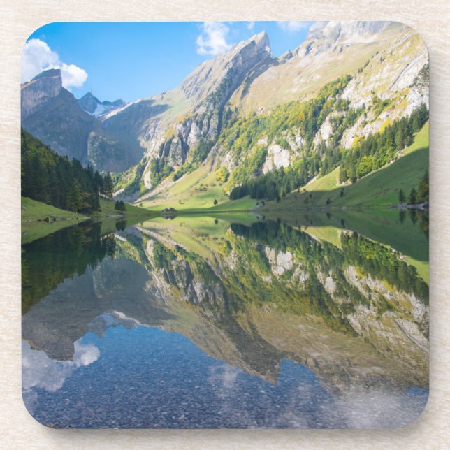 Water | Seealpsee Lake  Swiss Alps Switzerland Coaster (Front)
