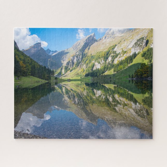 Water | Seealpsee Lake  Swiss Alps Switzerland Jigsaw Puzzle (Horizontal)