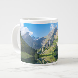 Water   Seealpsee Lake  Swiss Alps Switzerland Large Coffee Mug