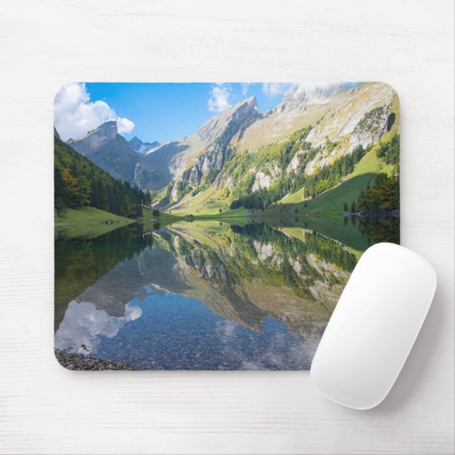 Water | Seealpsee Lake  Swiss Alps Switzerland Mouse Mat (With Mouse)