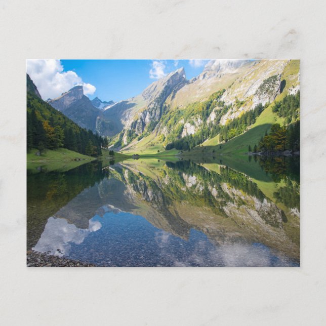 Water | Seealpsee Lake  Swiss Alps Switzerland Postcard (Front)