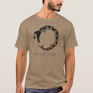 Water Serpent, Mimbres Pottery Design T-Shirt