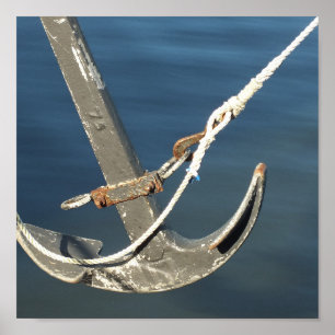 water, ship, sea, anchor, boat, marine, ocean, poster