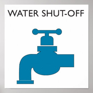 Water Shut-off Sign