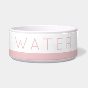 Water Simple Minimal Blush Pink Cat or Dog